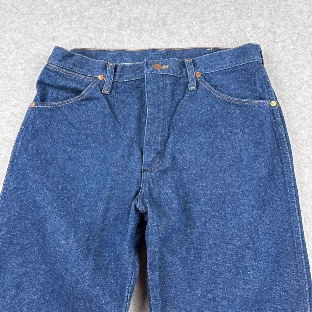 Wrangler Jeans Mens 34X30 Blue Denim Cowboy Cut Original Fit USA Made Vintage